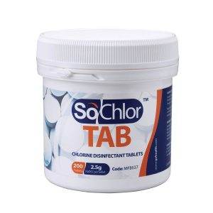 SoChlor TAB Chlorine Disinfectant Tablets 2.5g NaDCC - 200 Tablets