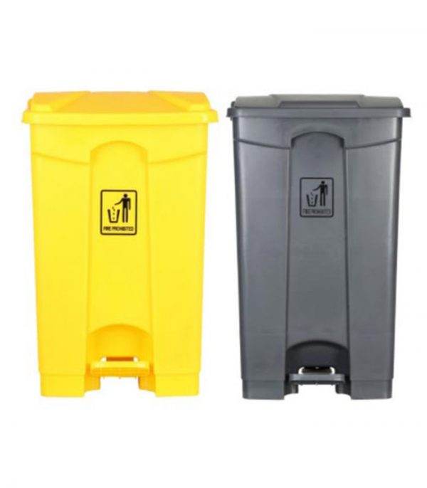 Plastic dustbin 80 liter with pedal