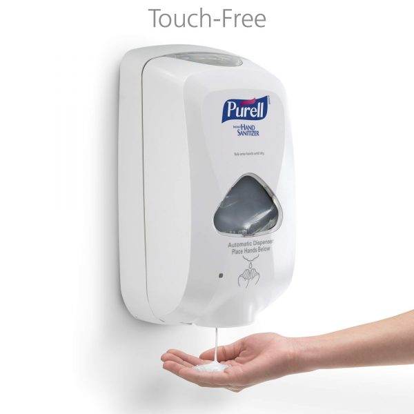 PURELL® TFX™ Starter Kit, 1 Light Gray Touch Free Dispenser with 1 PURELL Advanced Hand Sanitizer Refill 1200ml