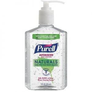 PURELL Advanced Hand Sanitizer Naturals with Plant Based Alcohol, Citrus Scent, 236ml Pump Bottle